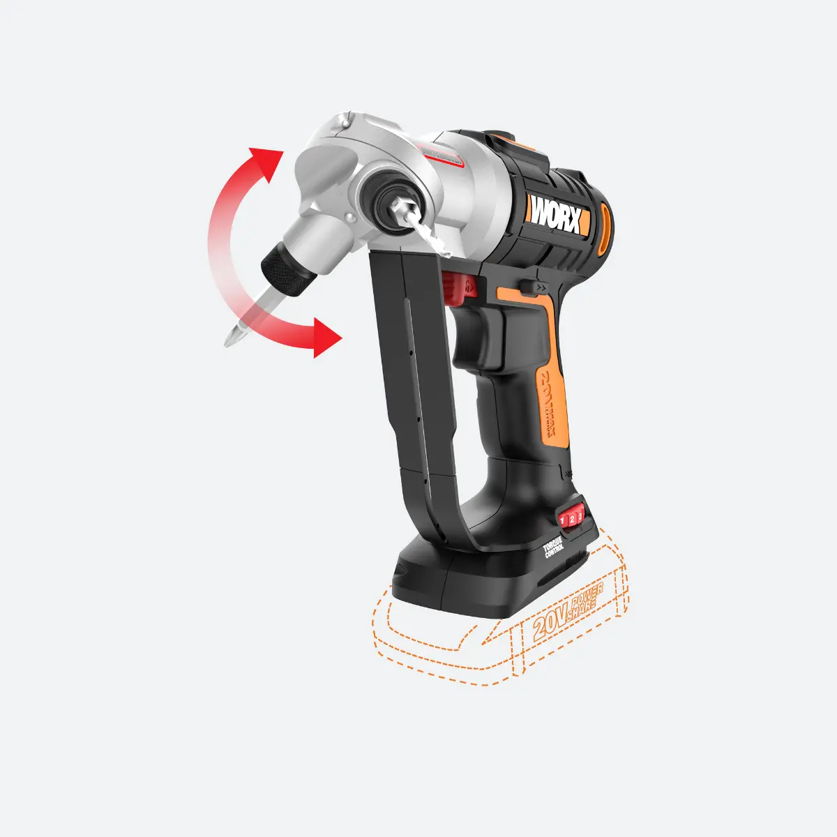 20V Power Share Switchdriver Cordless Drill & Driver - Tool Only 3
