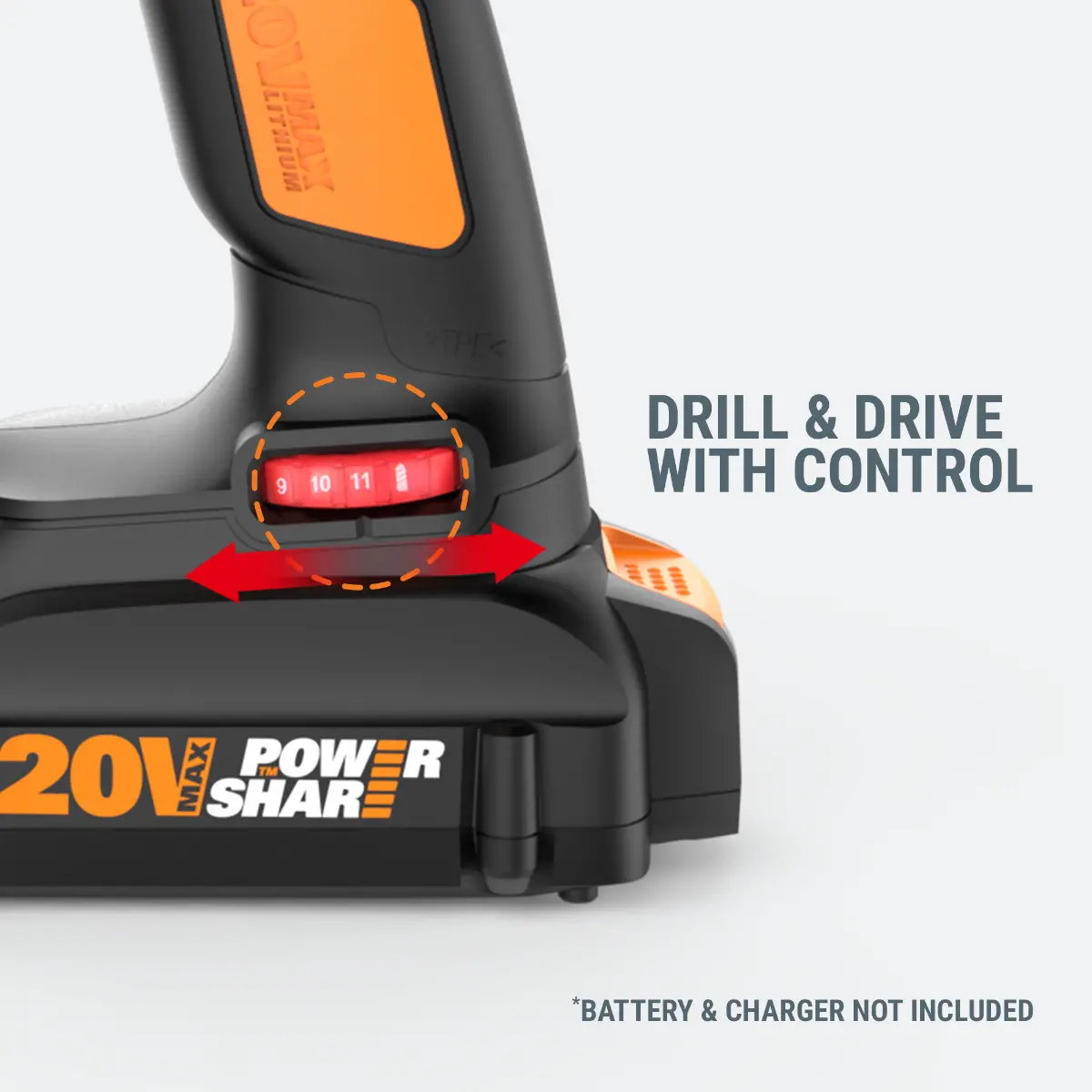20V Power Share Switchdriver Cordless Drill & Driver - Tool Only 10