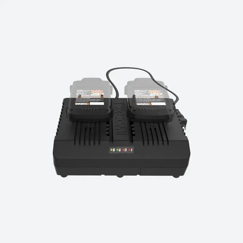 Two 5.0Ah Batteries and Dual Port Quick Charger Kit 3