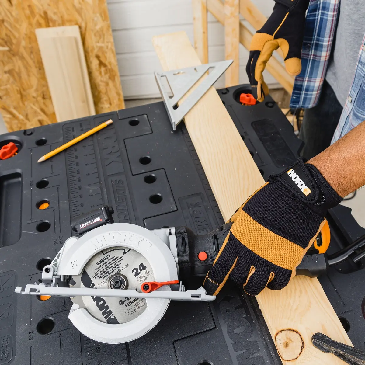 6.5 Amp WORXSAW 4.5" Corded Compact Circular Saw 7