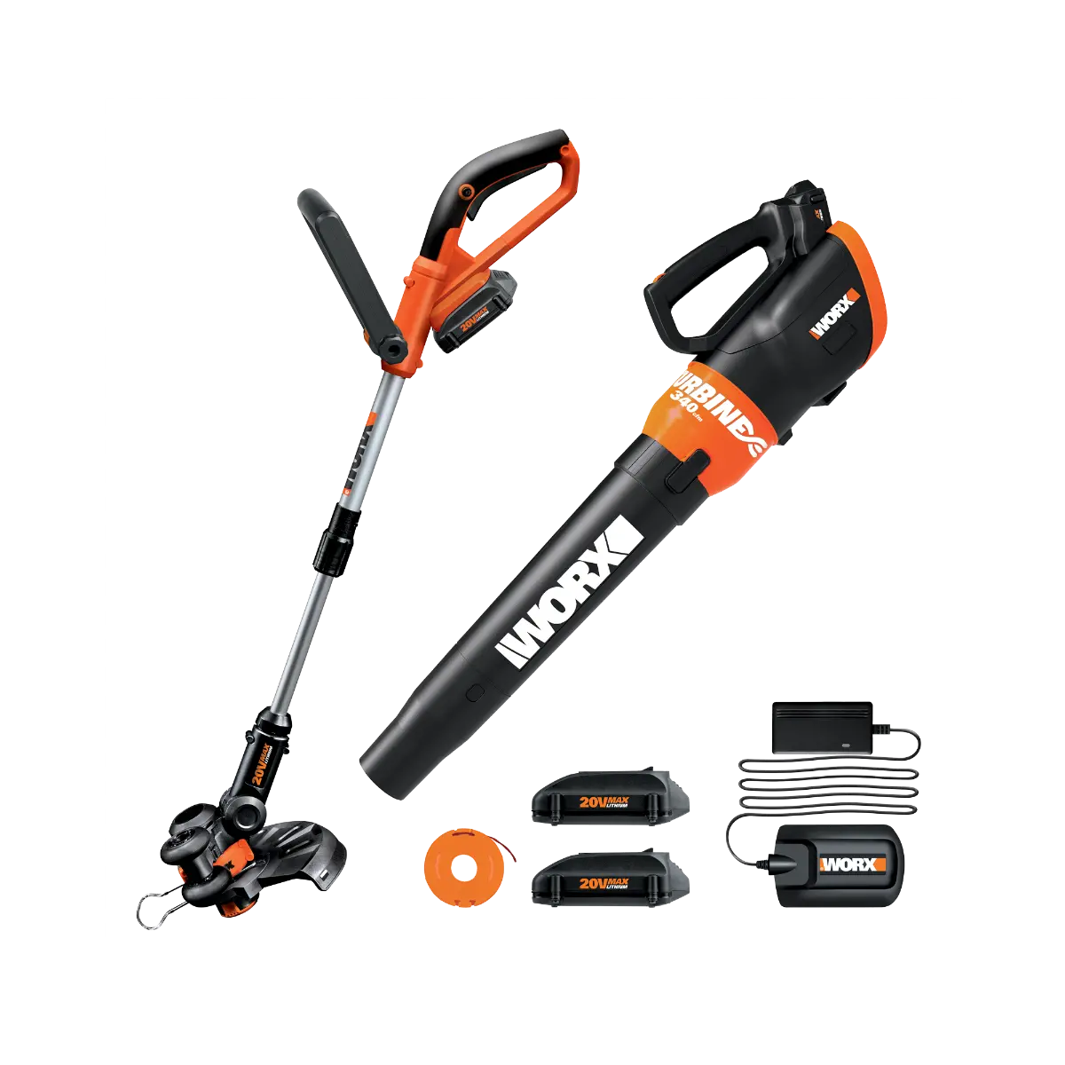 20V 10" Cordless String Trimmer & TURBINE Blower Combo Kit (Discontinued)