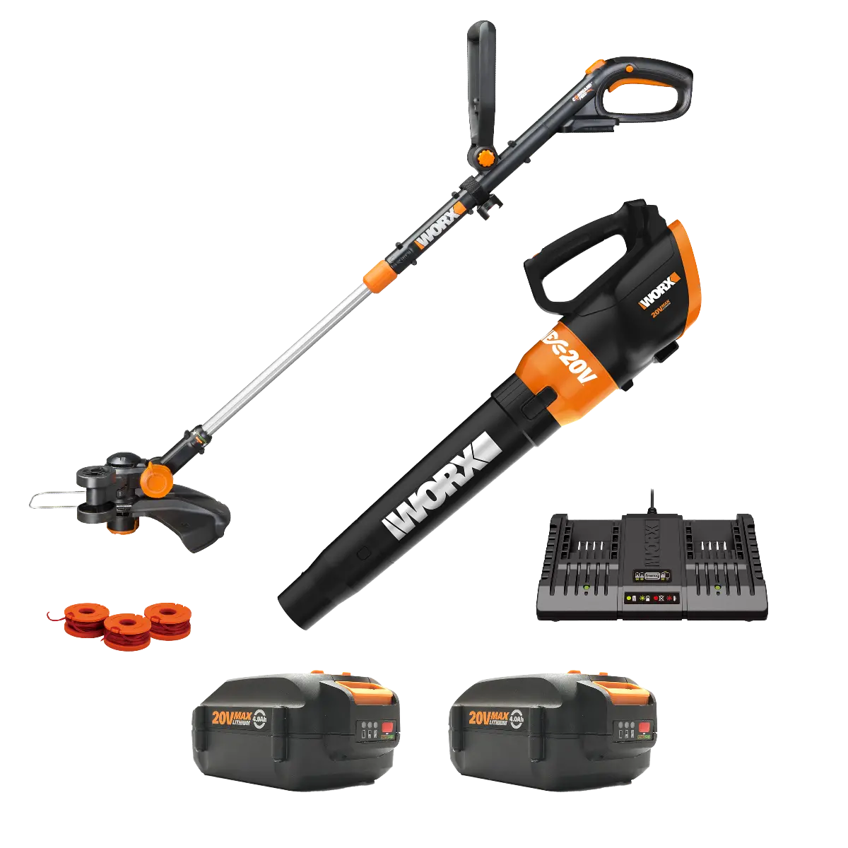 20V Power Share GT Revolution 4.0 Ah String Trimmer/Edger/Mini-Mower & Turbine Blower Kit (Discontinued)