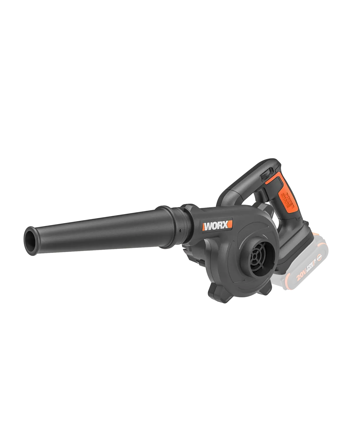 20V 100 CFM 160 MPH jobsite blower