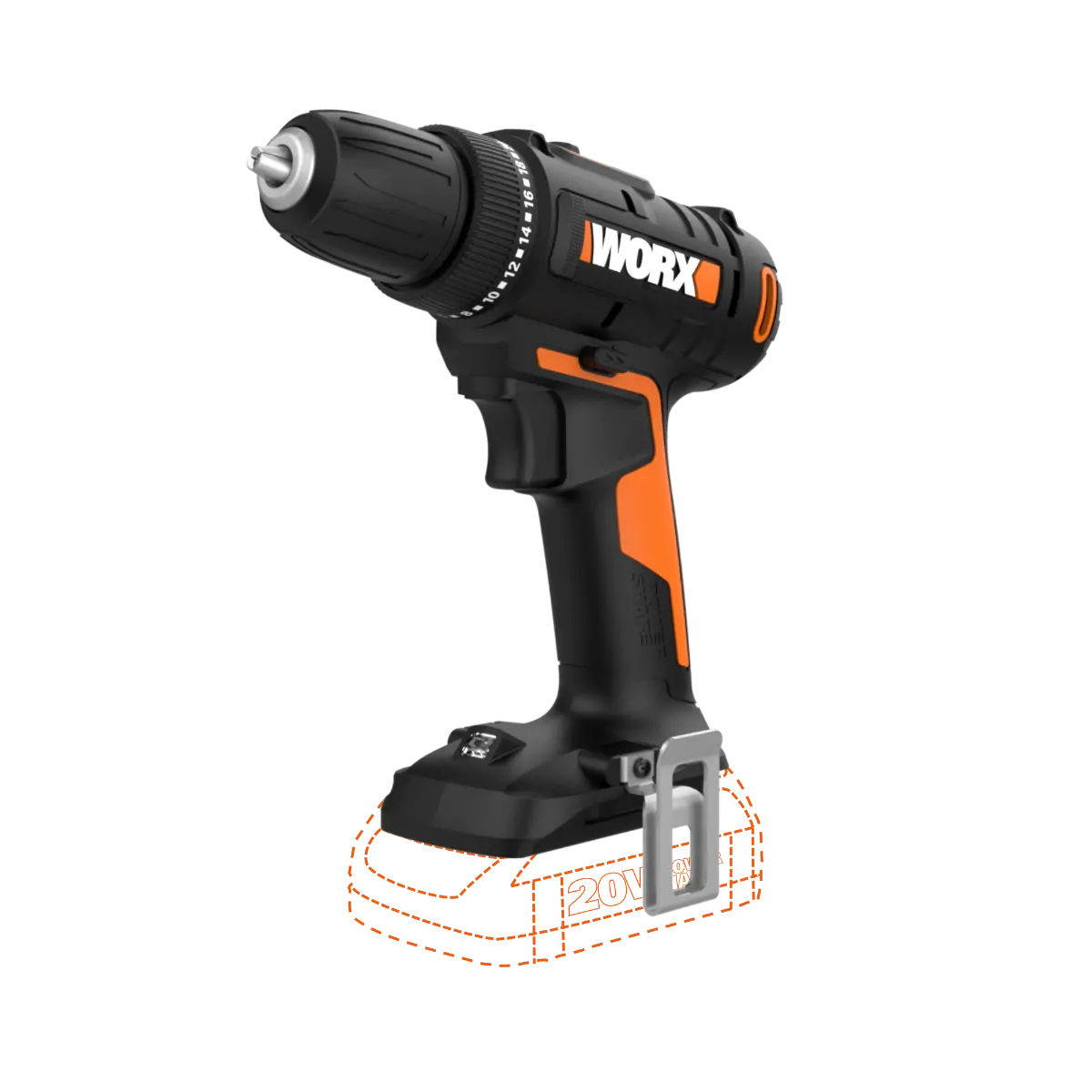 20V 3/8" Cordless Drill/Driver (Tool Only)