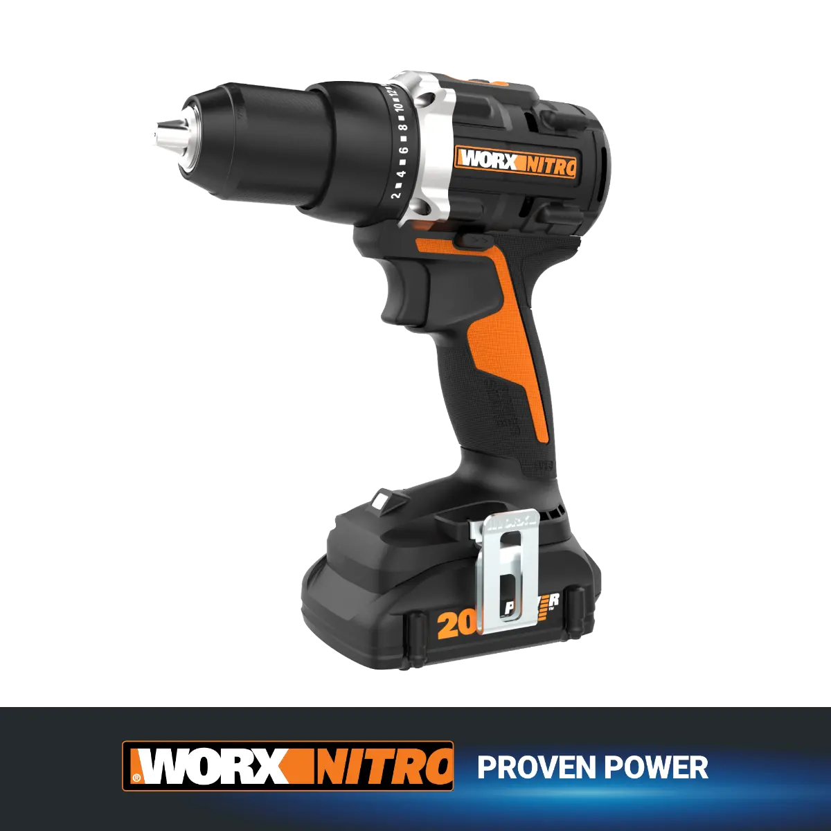 Nitro 20V Power Share 1/2" Cordless Drill/Driver with Brushless Motor