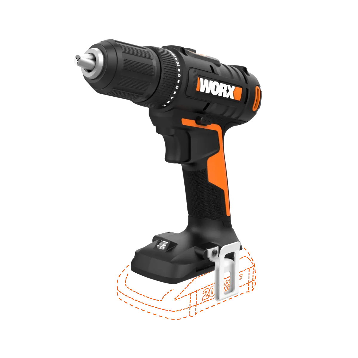 20V 1/2" Cordless Drill/Driver (Tool Only)