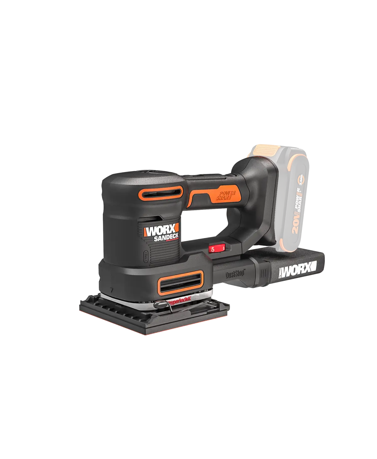 20V 10,000 orbits/minute multi-sander