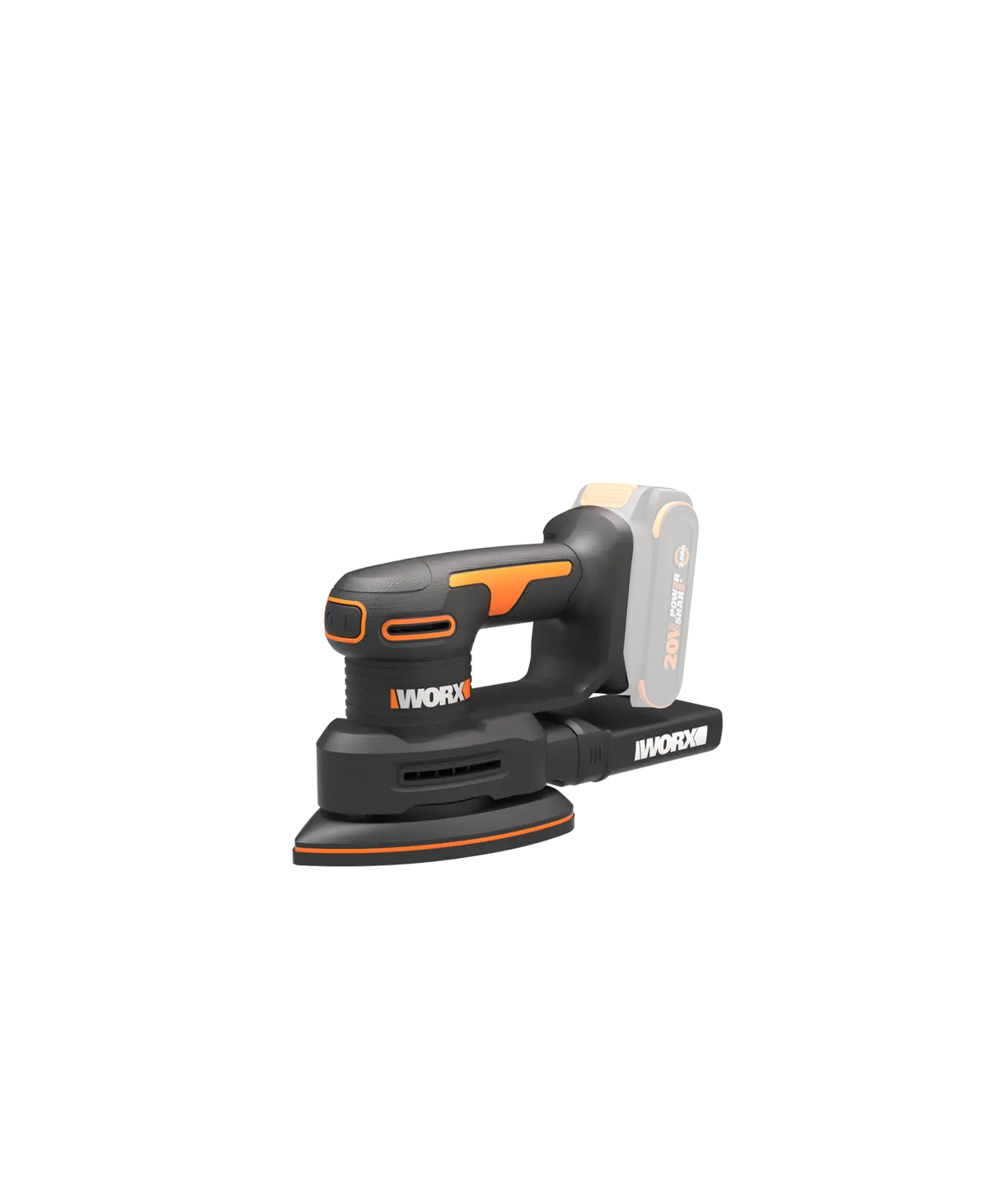 20V 5-1/2" × 3-1/2" detail sander