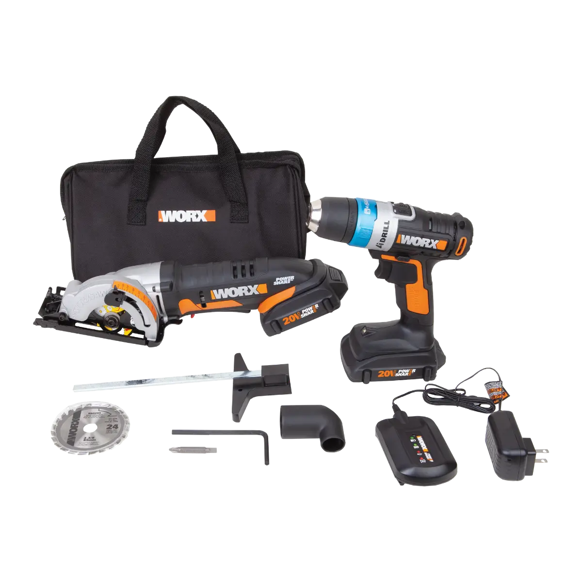 20V Power Share Ai Drill & 3-3/8" Worxsaw Combo Kit (Discontinued)